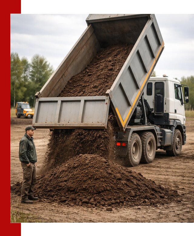 Аренда самосвала с водителем в Ялте для сыпучих грузов и навоза