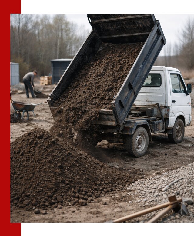 Аренда минисамосвала в Ялте для доставки сыпучих материалов