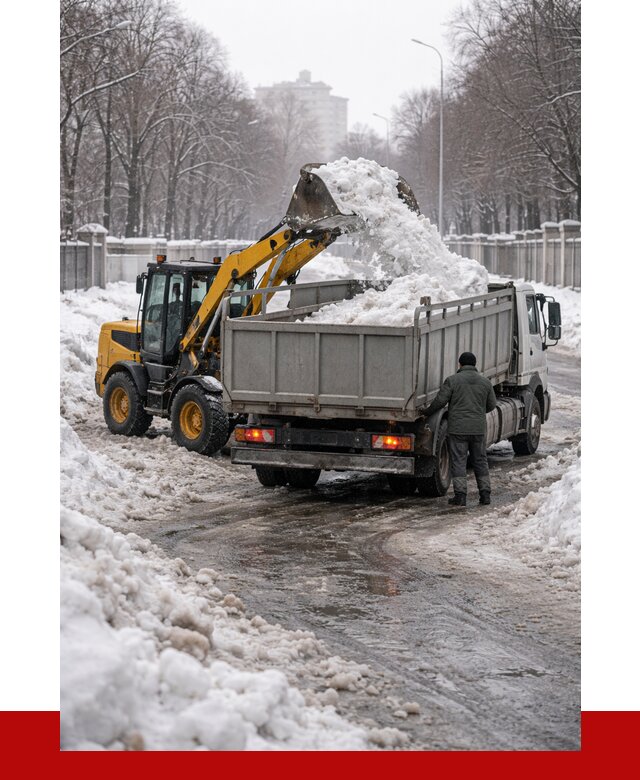 Вывоз снега с погрузкой в Ялте от 3576 р. ПРОНЕРУДЯлт