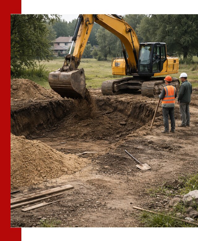 Рытье котлована под фундамент в Ялте (быстро и недорого)