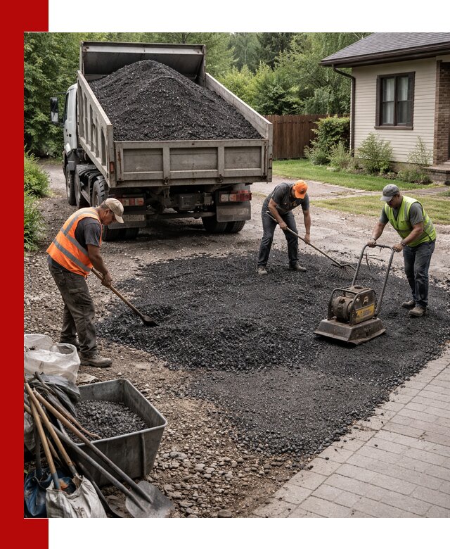 Асфальтовая крошка для двора с доставкой в Ялте